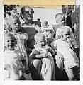 Hedwig Goeke and grandkids